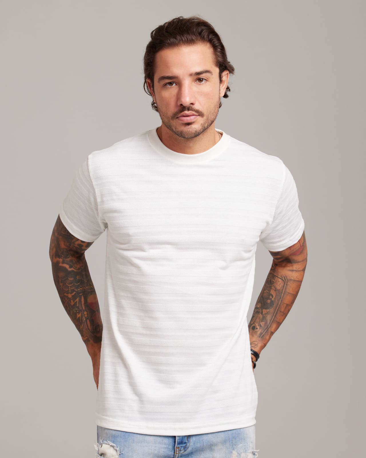 Camiseta Waffle Knit Texture — Lunfe Têxtil — foto 9