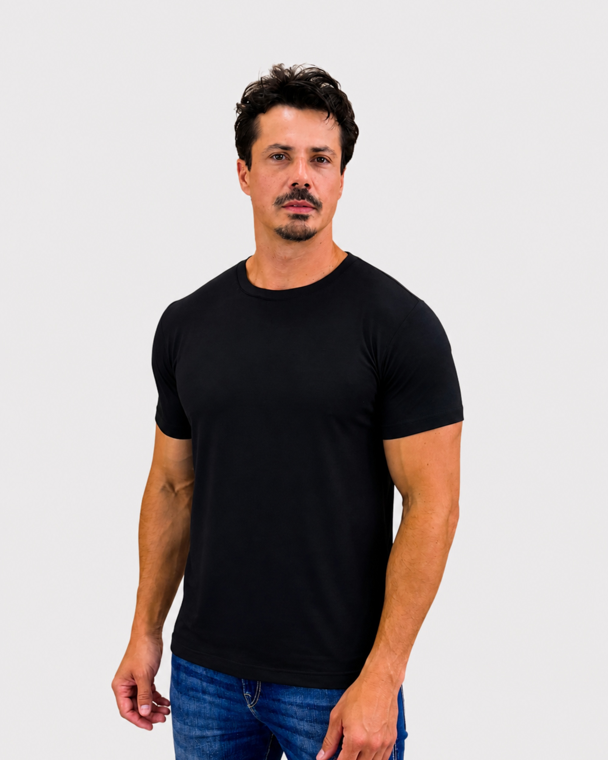 Camiseta Modal Tech Preto — Lunfe Têxtil — foto 8