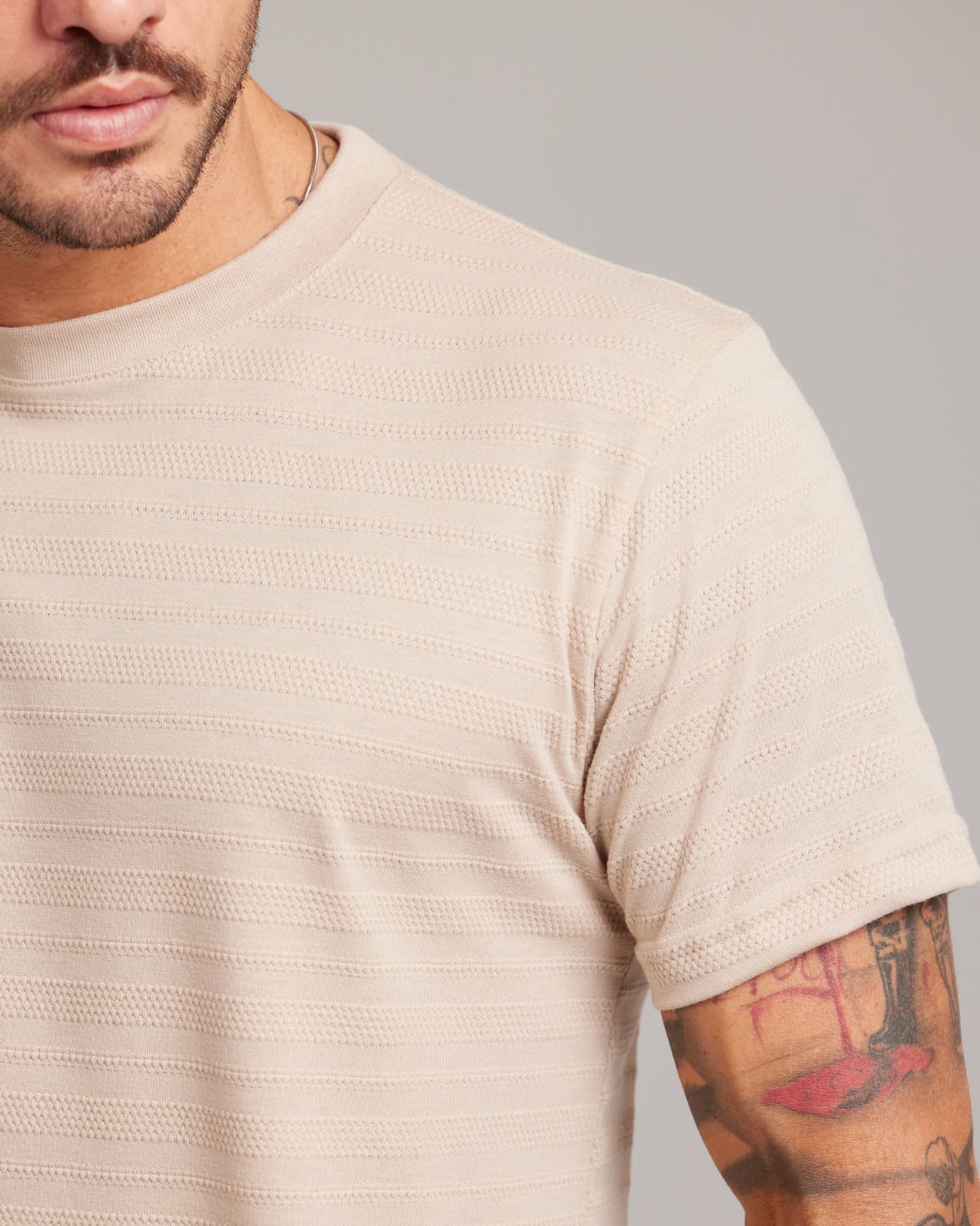 Camiseta Waffle Knit Texture — Lunfe Têxtil — foto 3
