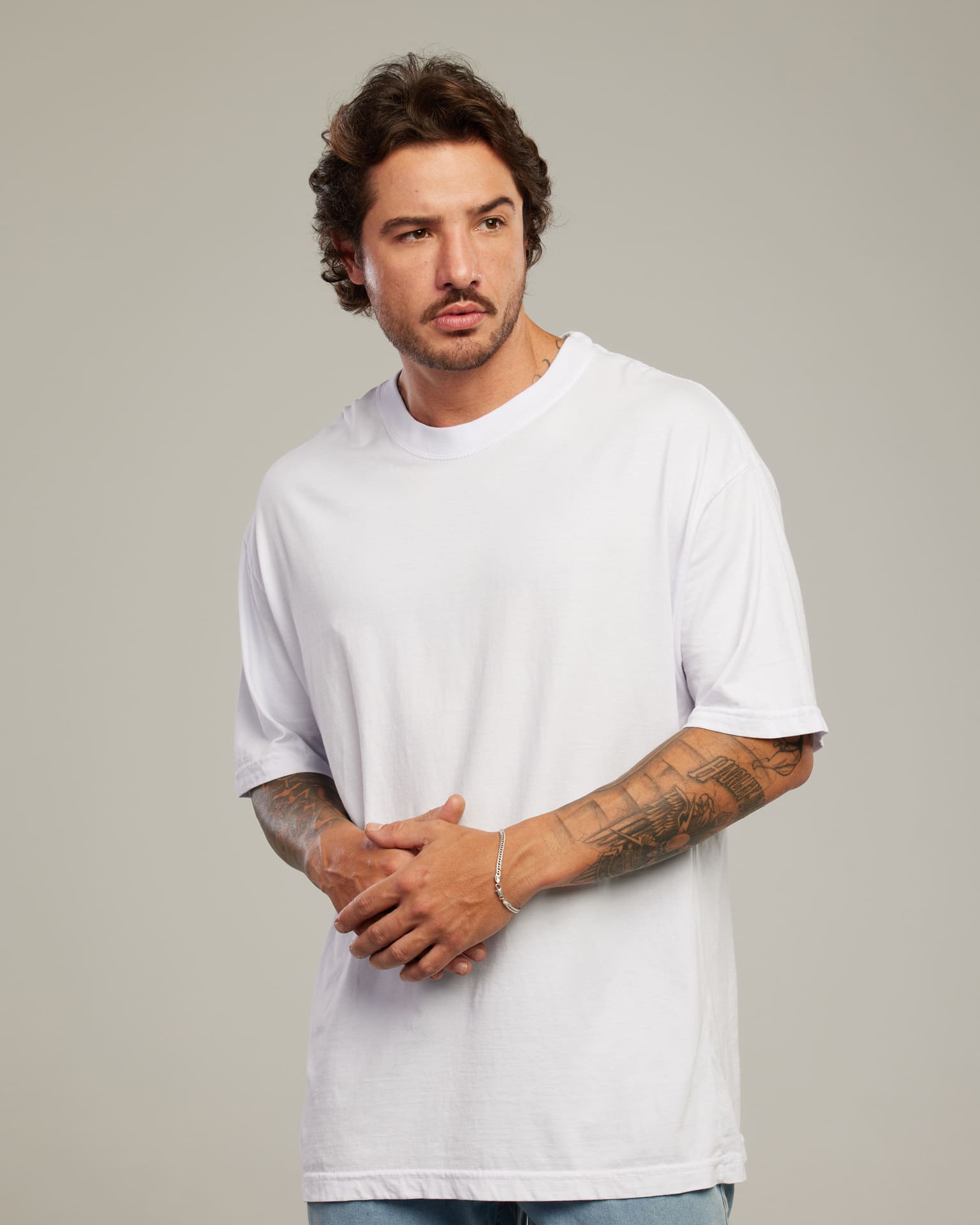 Camiseta Oversized Drop Shoulder — Lunfe Têxtil — foto 7