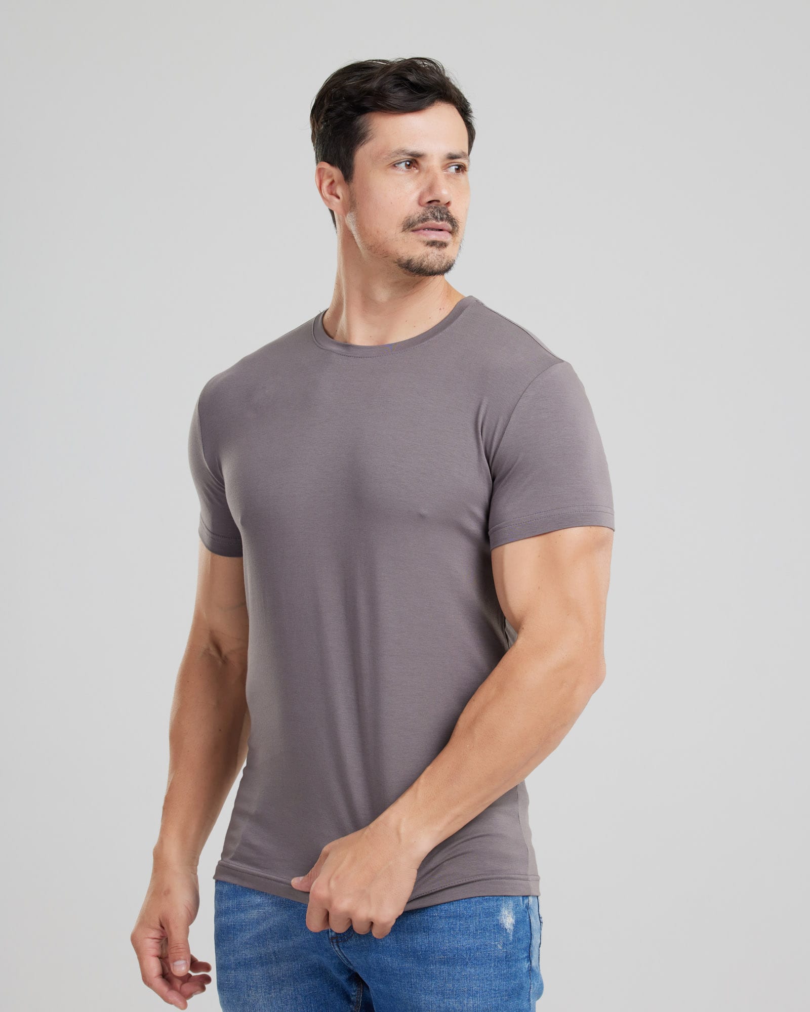 Camiseta Cotton Pima Slim Fit — Lunfe Têxtil — foto 8