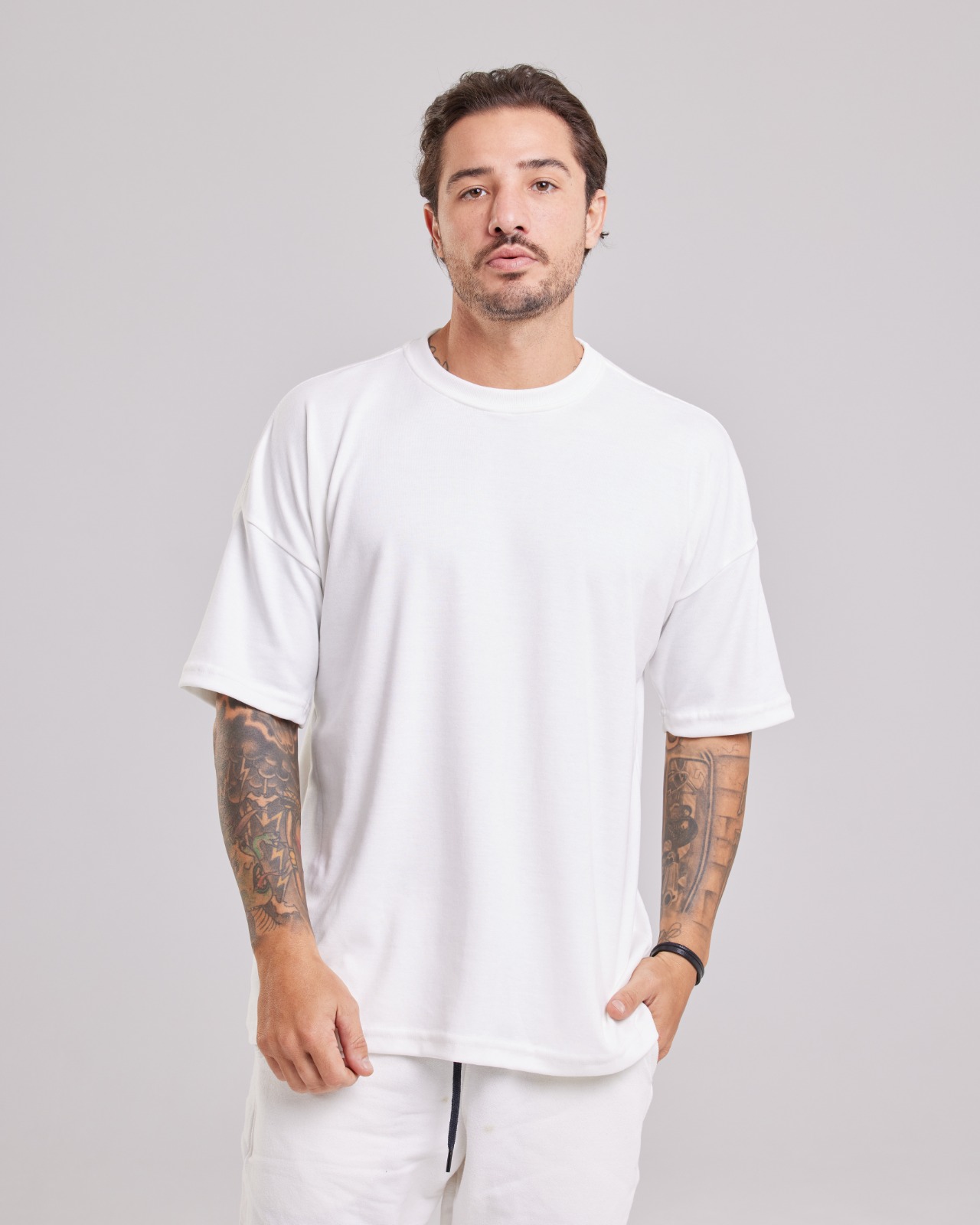 Camiseta Oversized Suedine Peruano — Lunfe Têxtil — foto 4