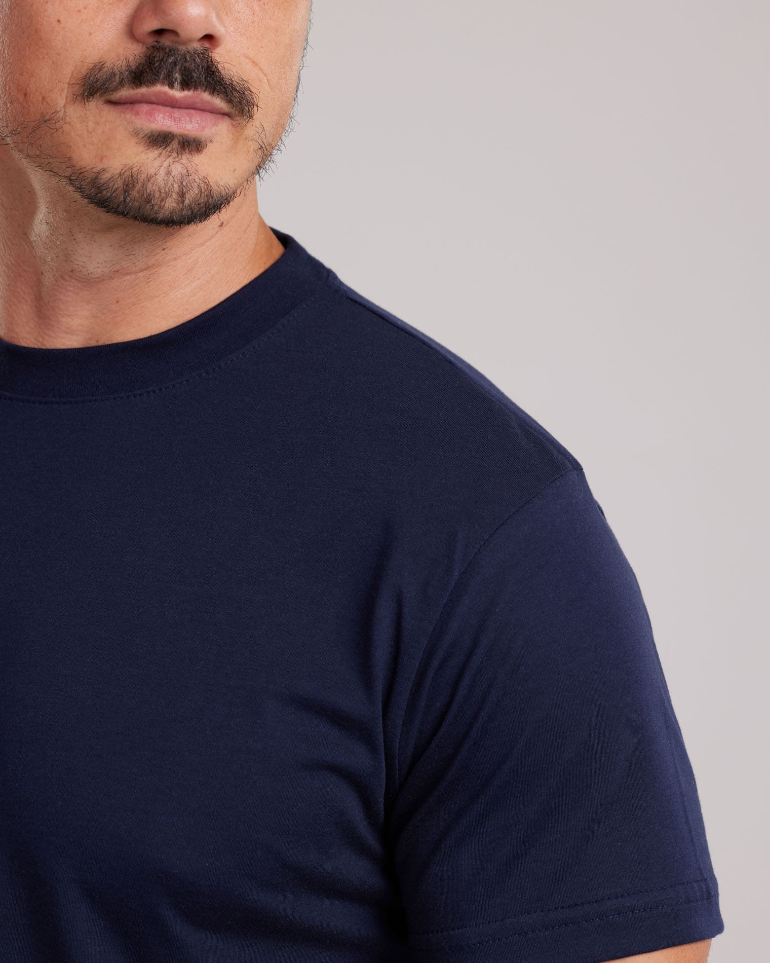 Camiseta Chinese Cotton Azul Marinho — Lunfe Têxtil — foto 9