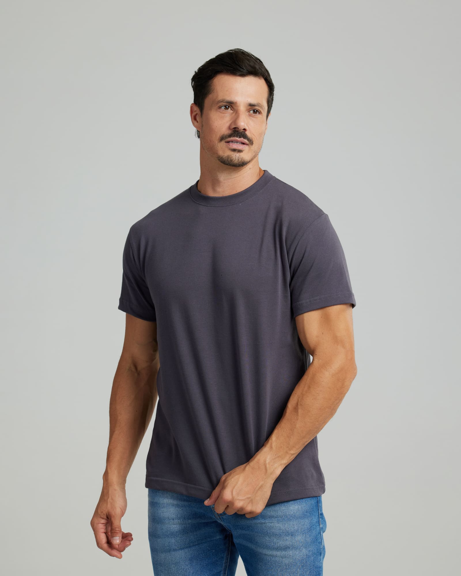 Camiseta Malhão Compact Grafite — Lunfe Têxtil — foto 4