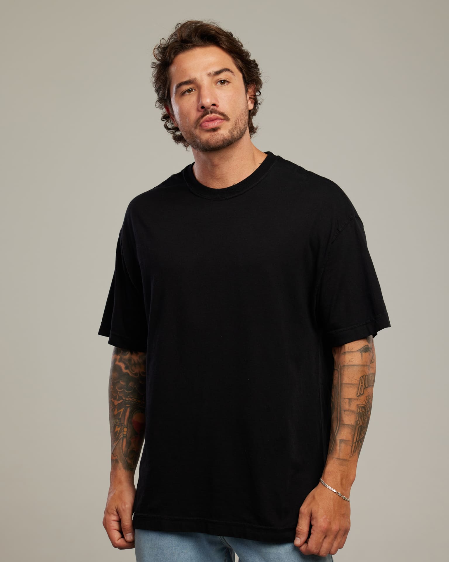 Camiseta Oversized Drop Shoulder — Lunfe Têxtil — foto 3
