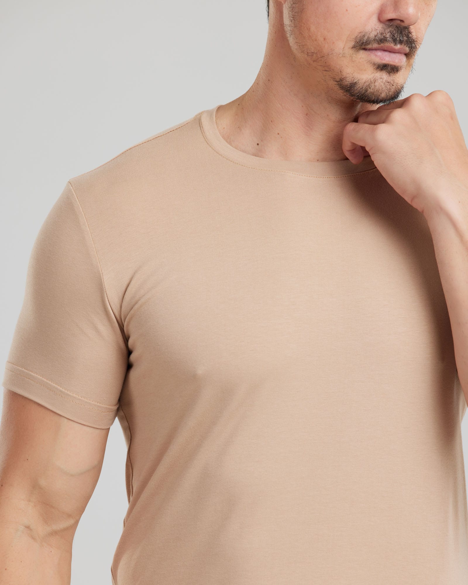 Camiseta Cotton Pima Slim Fit — Lunfe Têxtil — foto 3