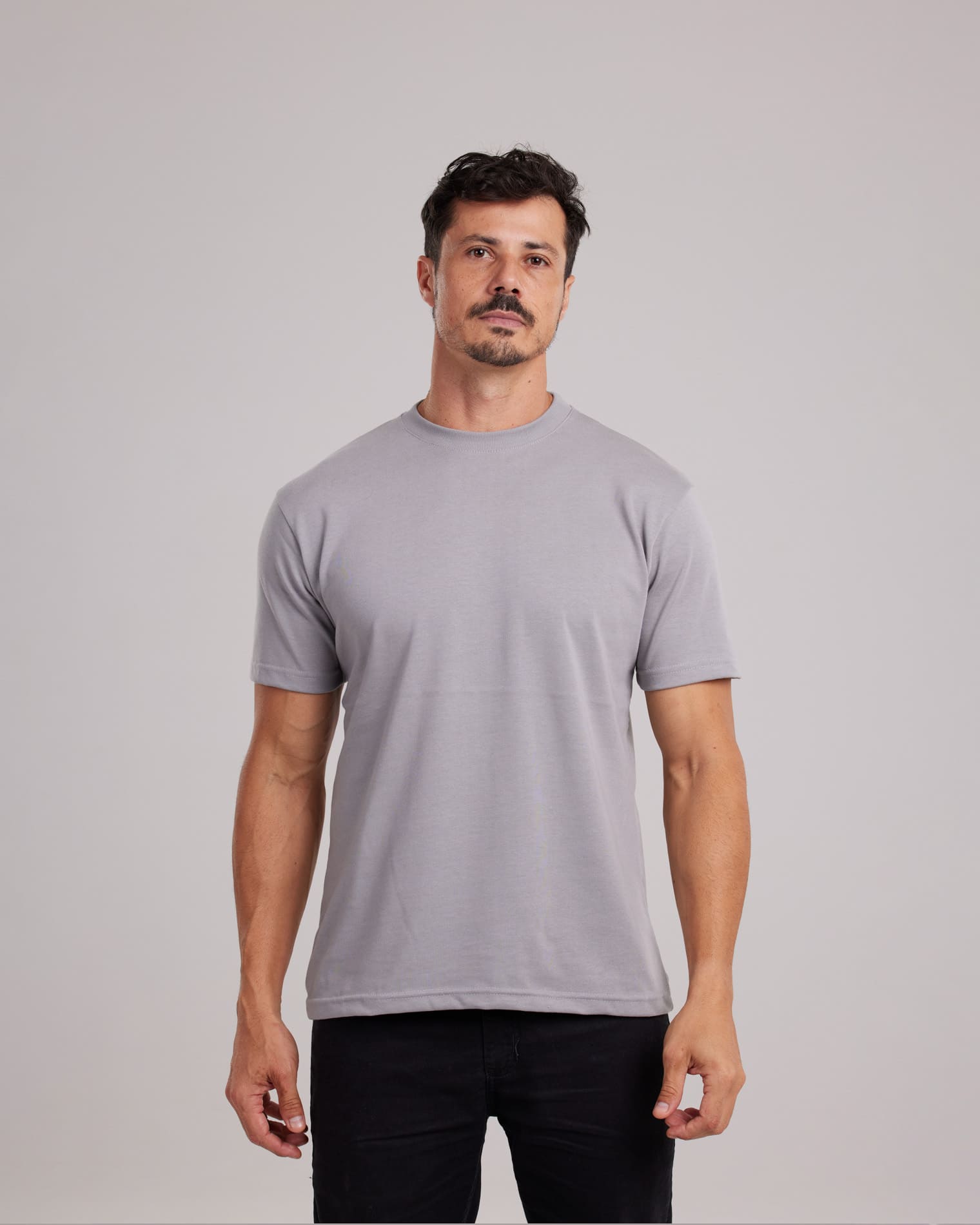 Camiseta Chinese Cotton Heavyweight Cinza — Lunfe Têxtil — foto 9