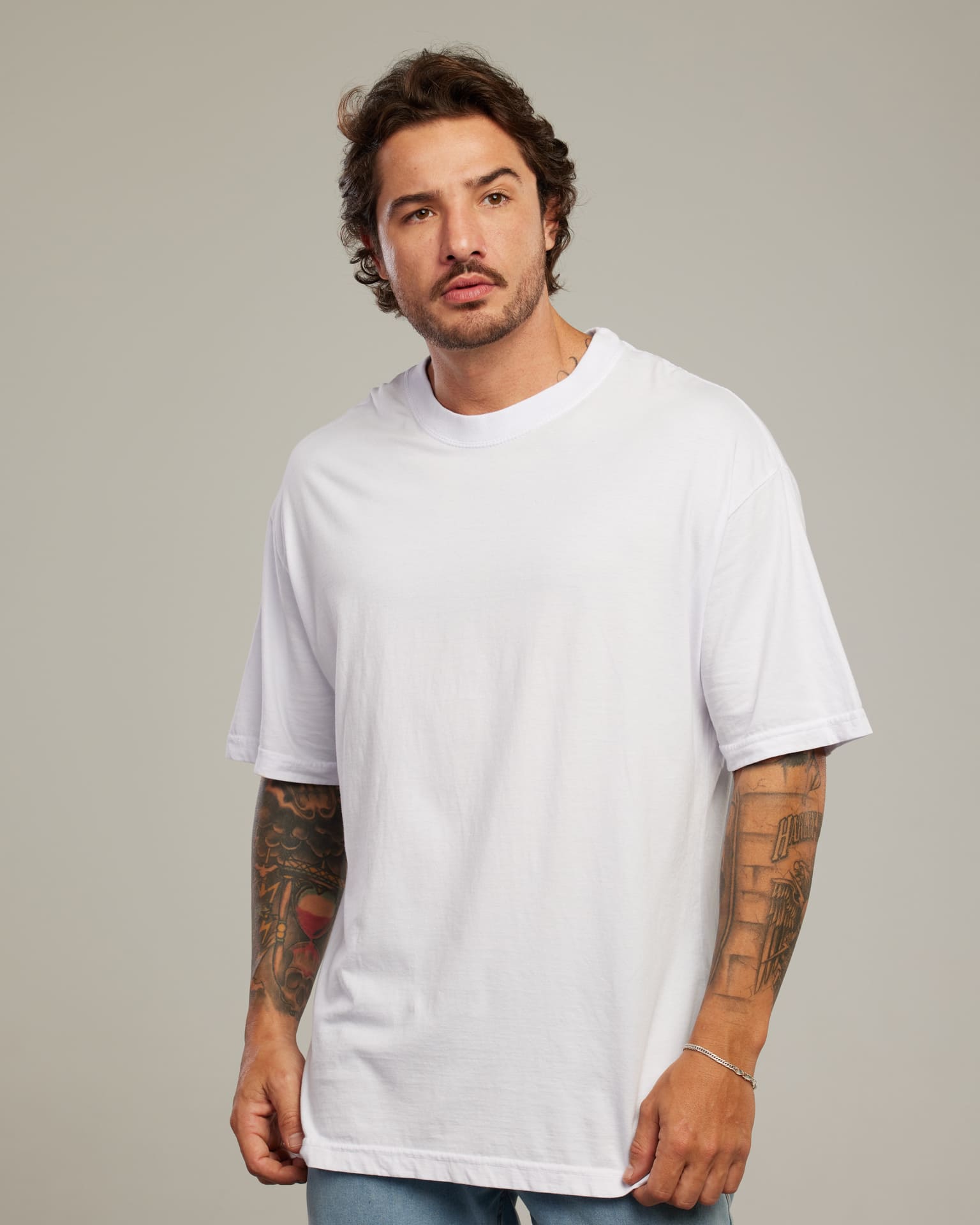 Camiseta Oversized Drop Shoulder — Lunfe Têxtil — foto 8