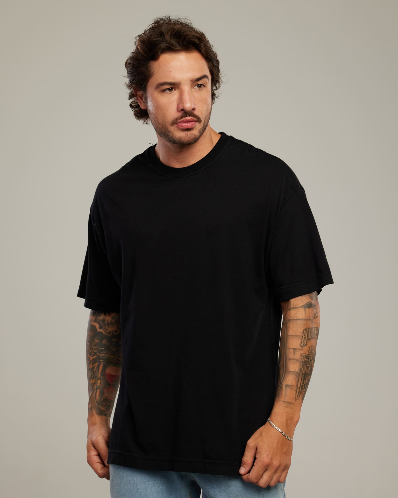 Camiseta Oversized Drop Shoulder — Lunfe Têxtil — foto 5