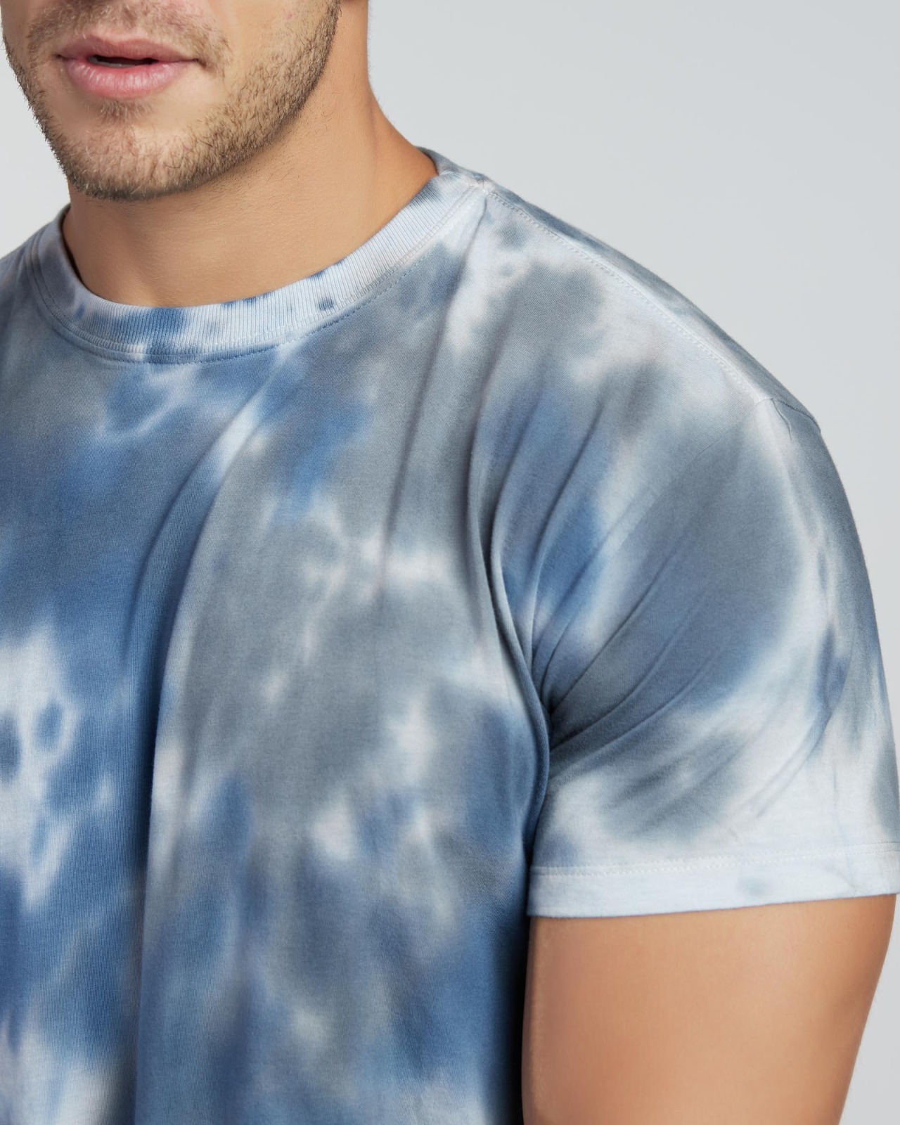Camiseta Tie Dye Tie Dye Azul — Lunfe Têxtil — foto 6