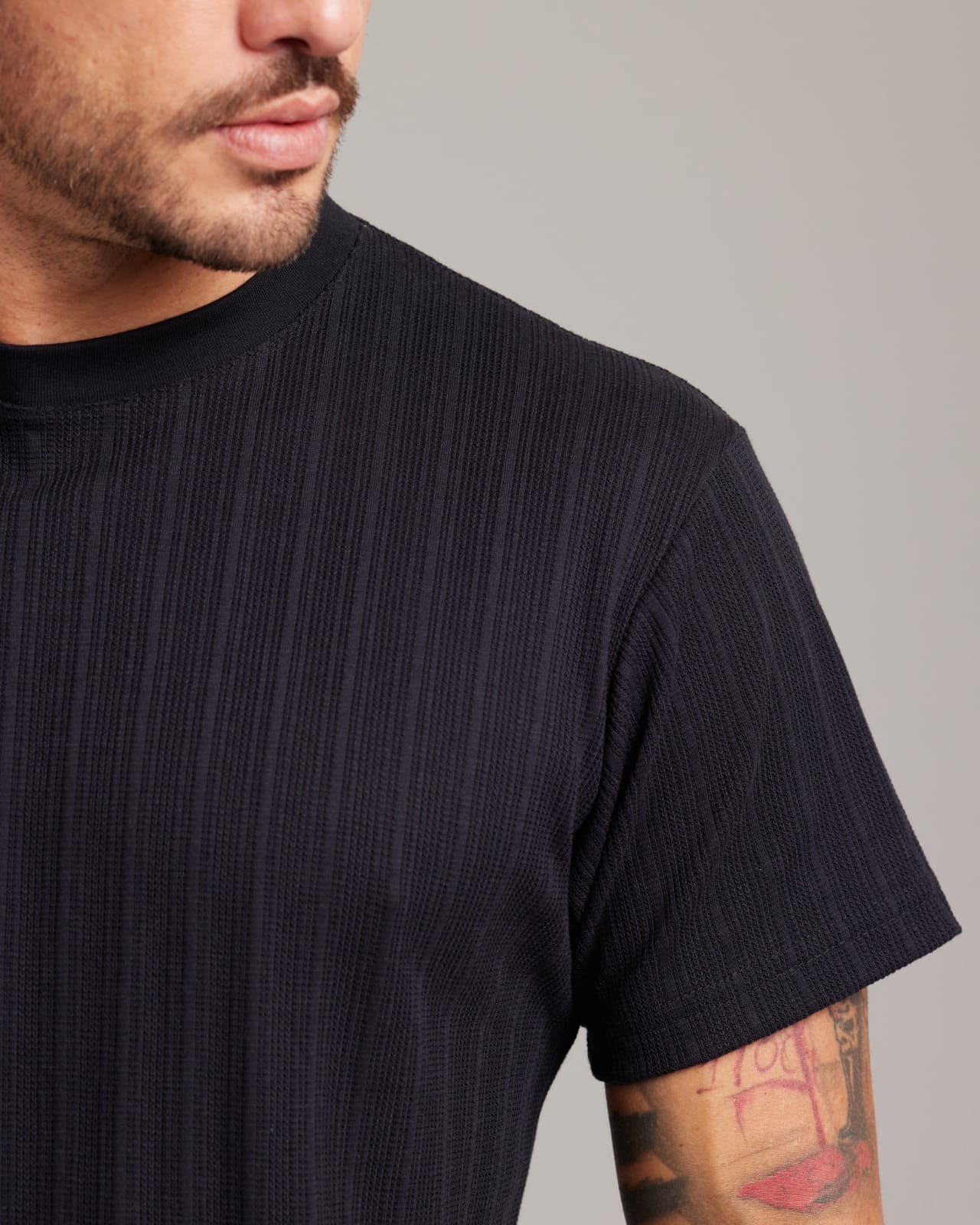 Camiseta Rib Wide Texture — Lunfe Têxtil — foto 8