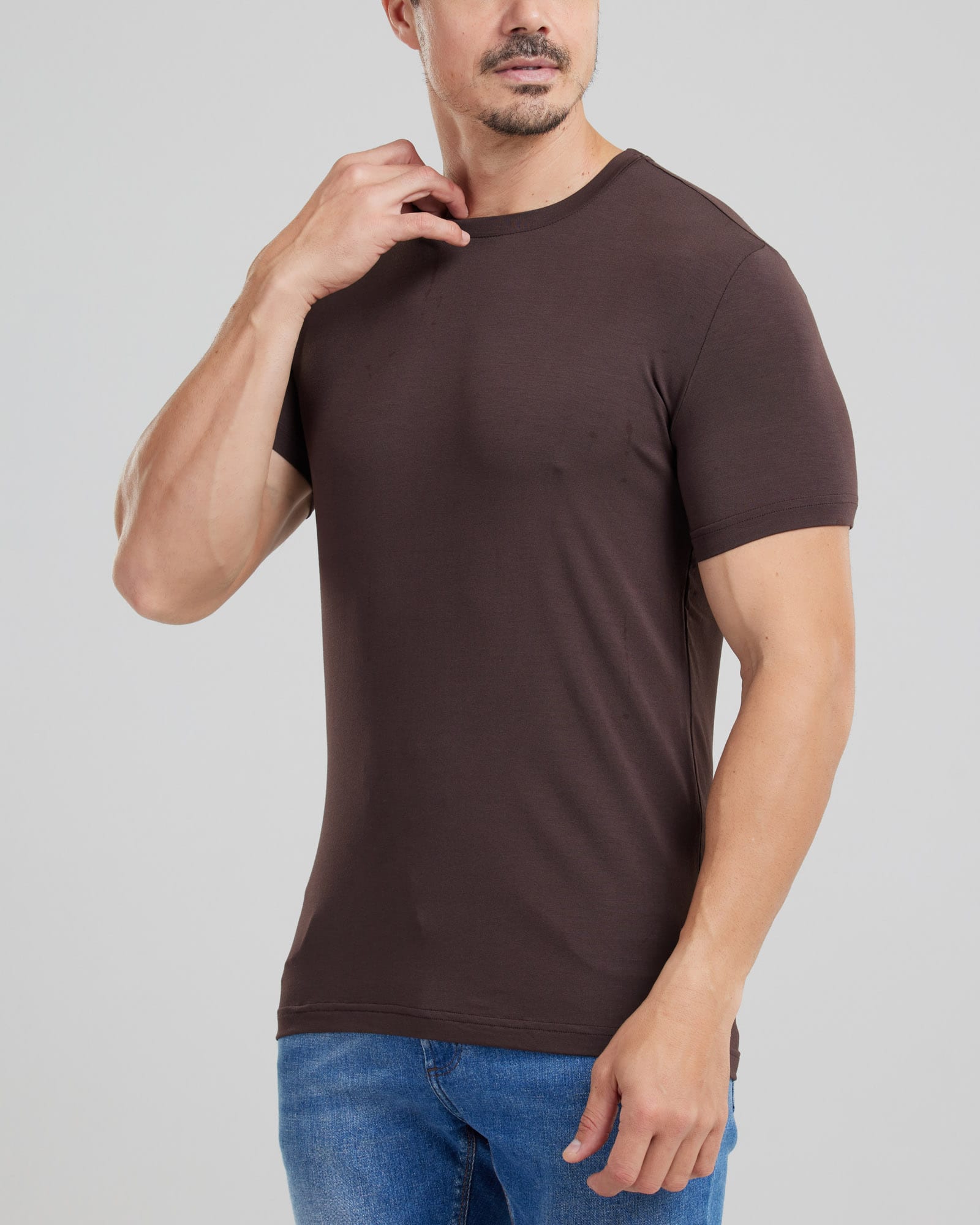 Camiseta Modal Tech Slim Fit — Lunfe Têxtil — foto 3