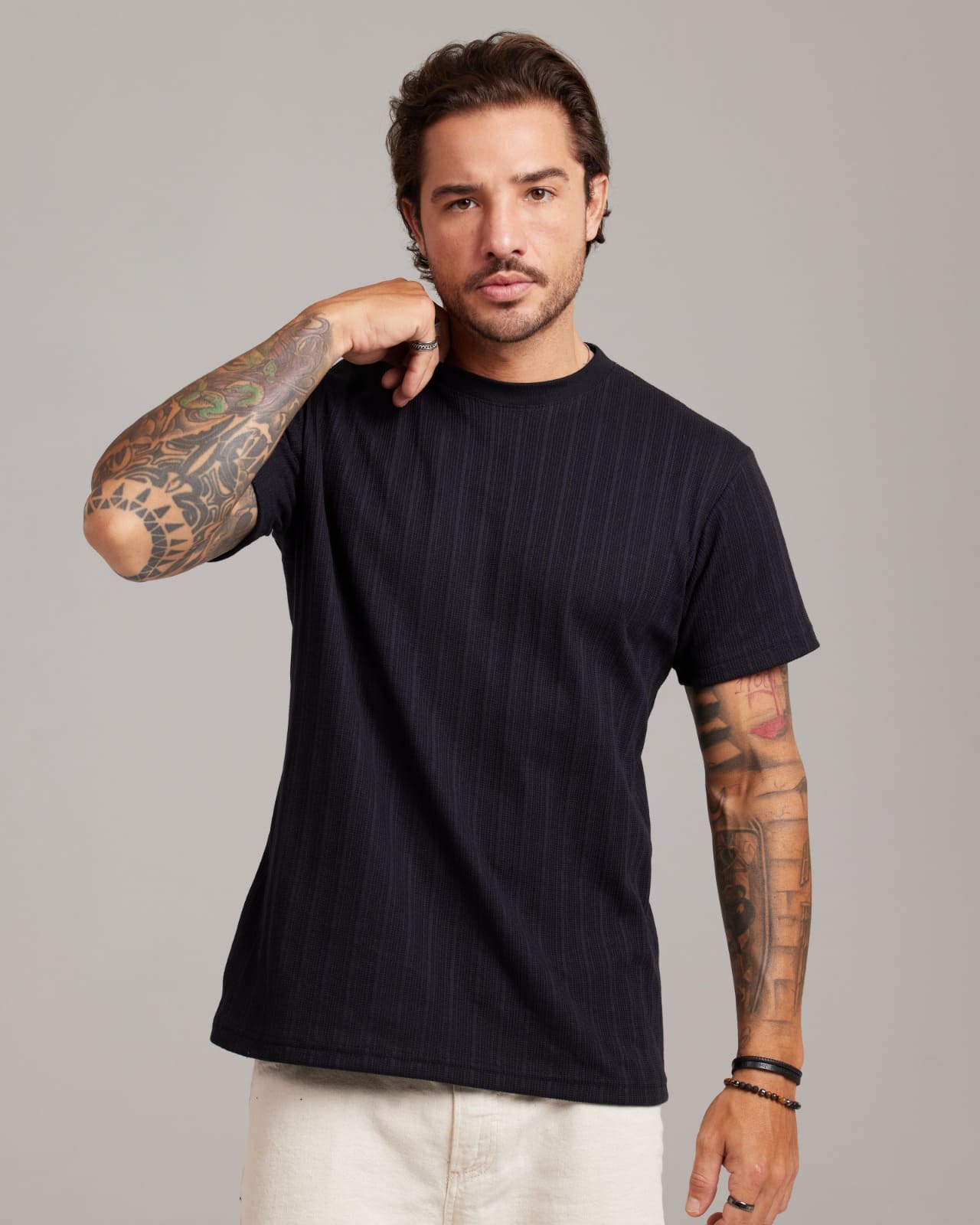 Camiseta Rib Wide Texture — Lunfe Têxtil — foto 9
