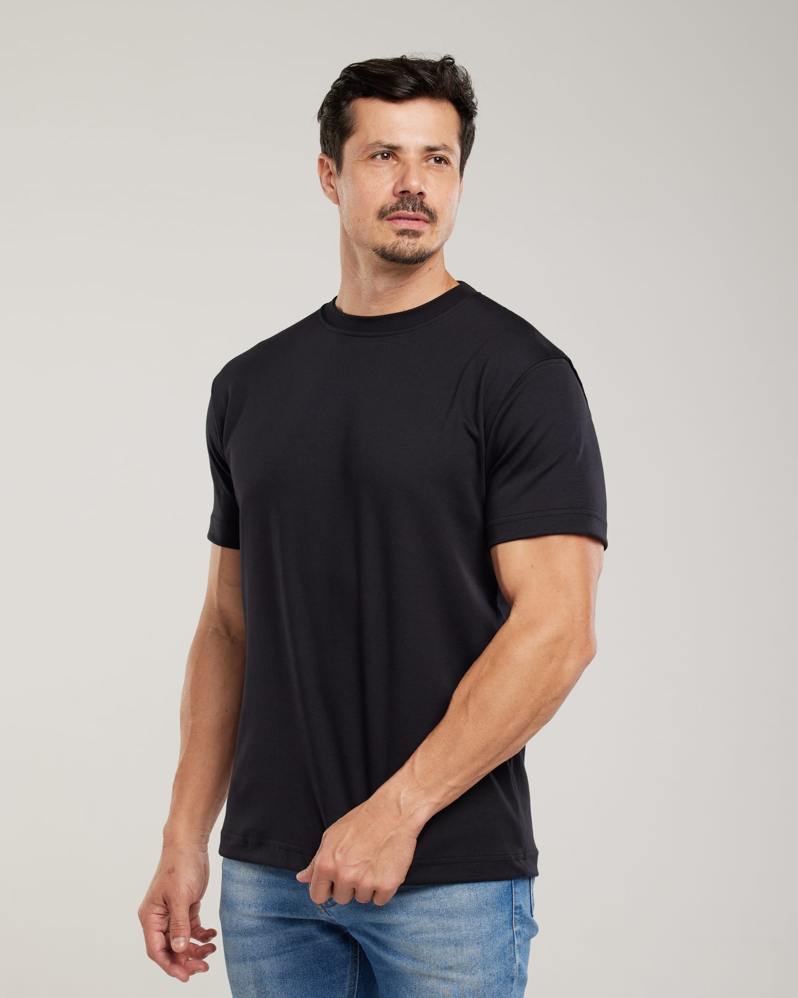 Camiseta Algodão Egípcio Regular Fit — Lunfe Têxtil — foto 2