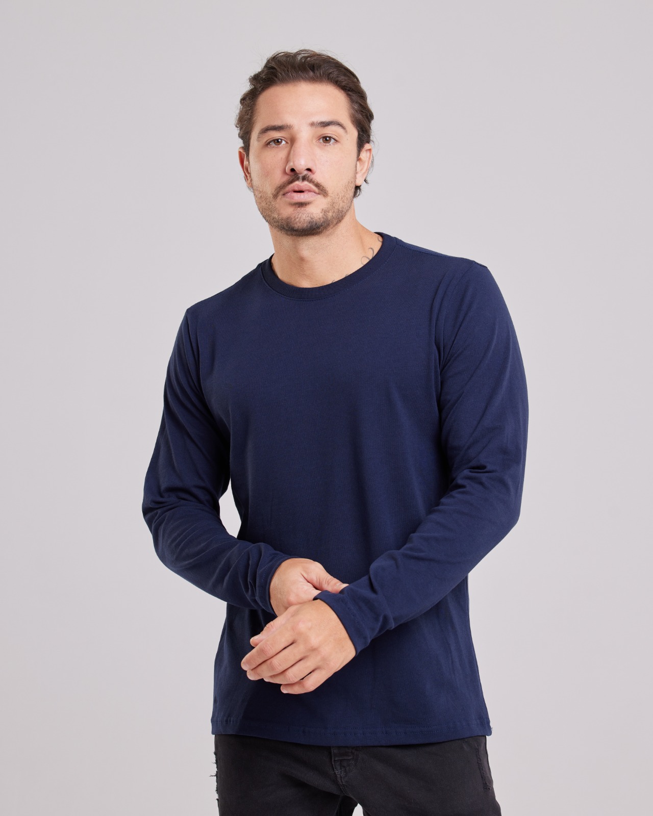 Blusa Manga Longa Básica Regular