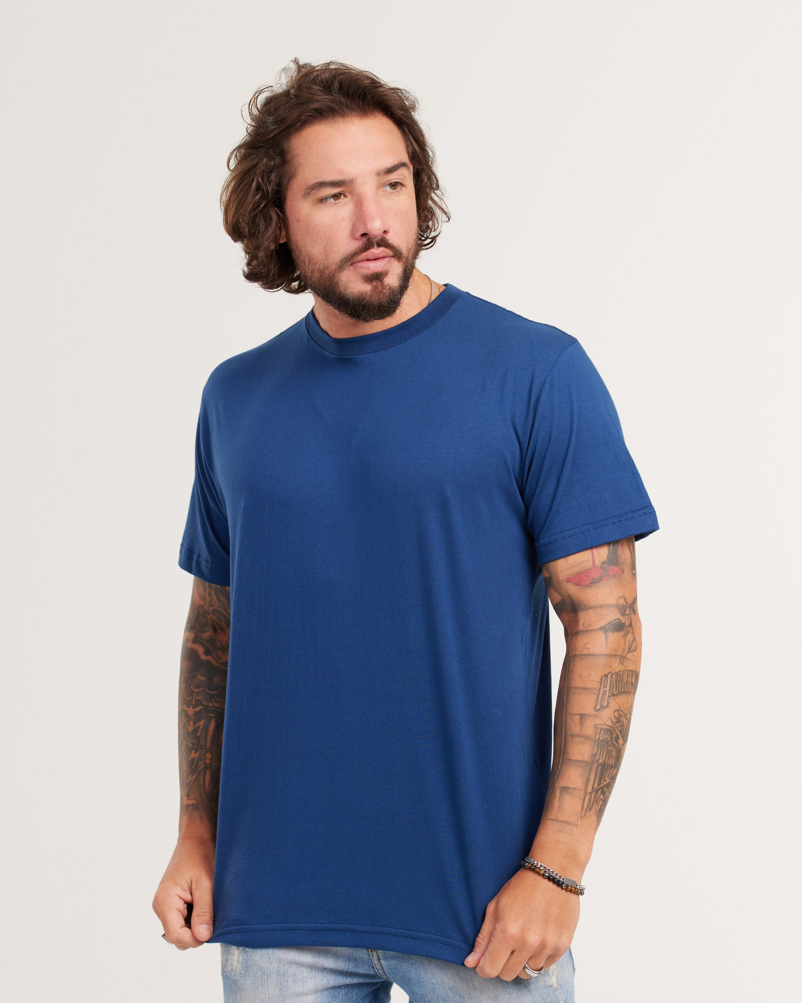 Camiseta Custo Inteligente Azul Marinho — Lunfe Têxtil — foto 8