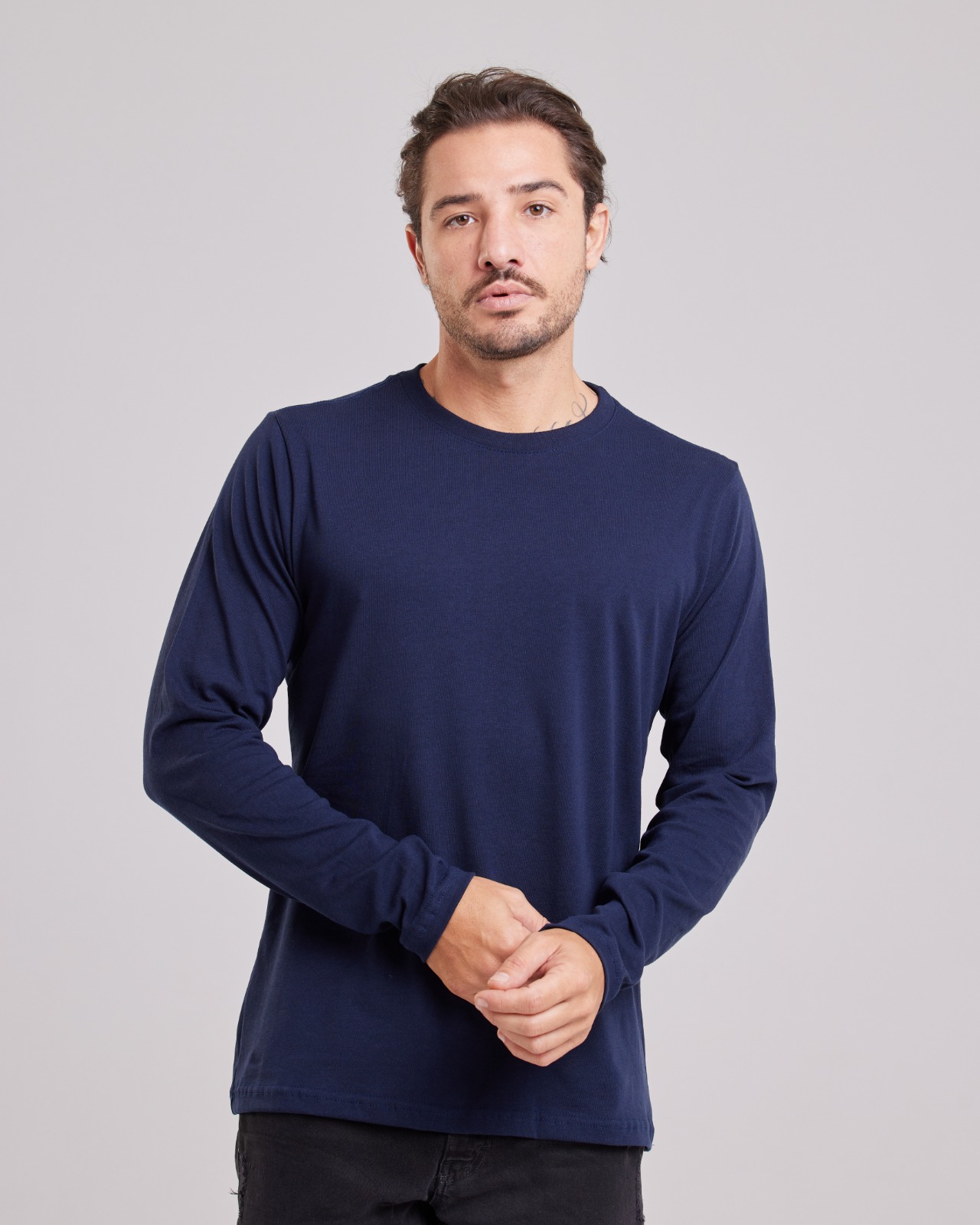 Blusa Manga Longa Básica — Lunfe Têxtil — foto 3