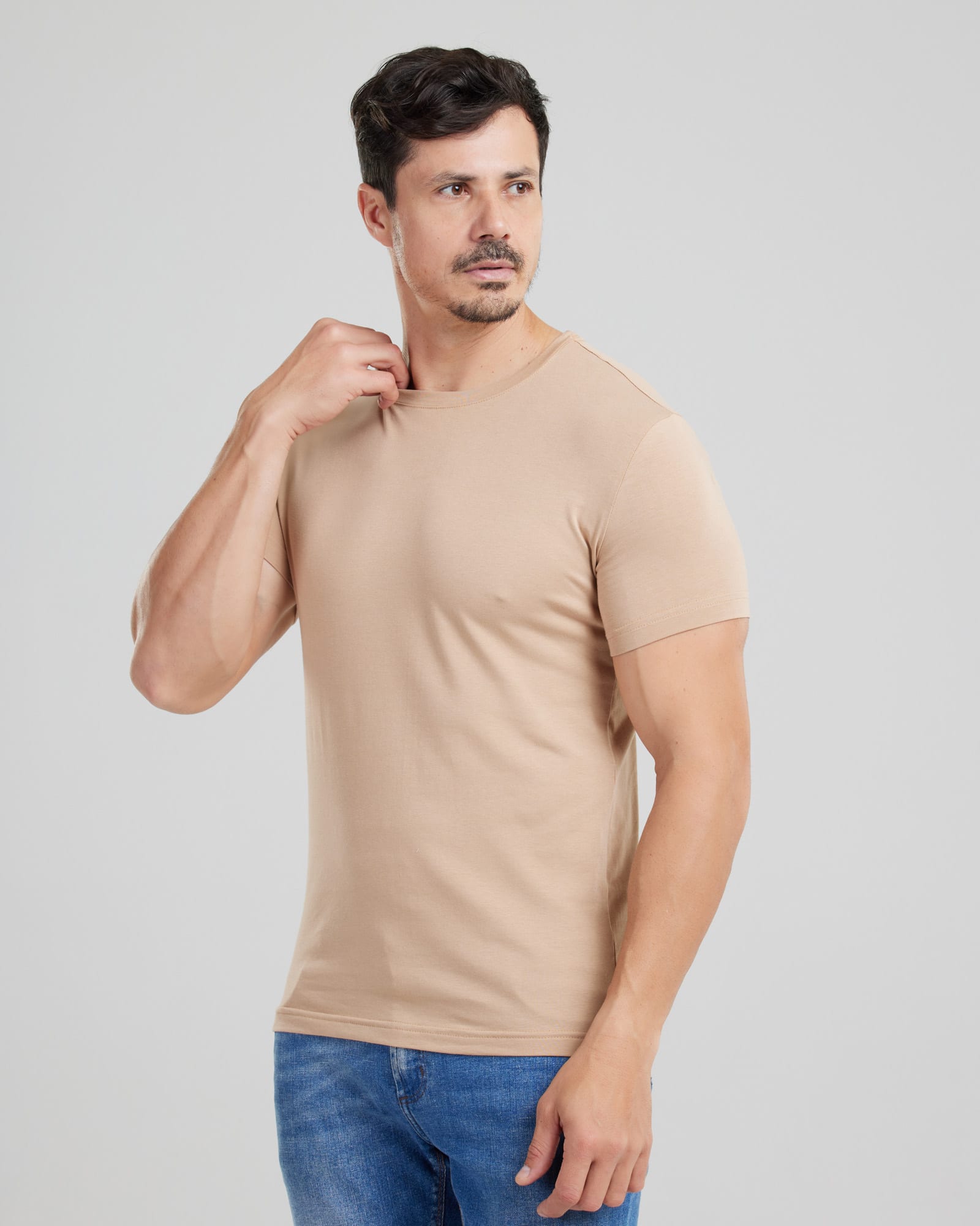 Camiseta Cotton Pima Slim Fit — Lunfe Têxtil — foto 2