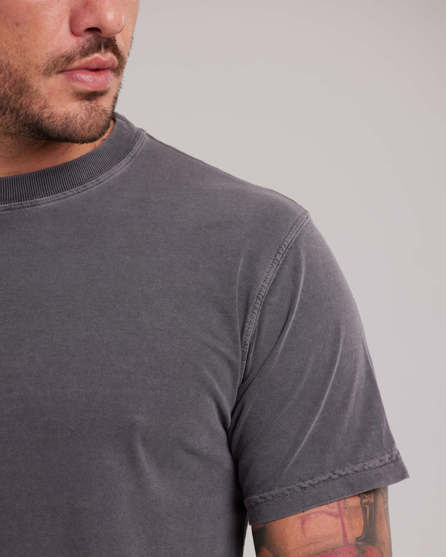 Camiseta Estonada Cores Vibrantes Preto — Lunfe Têxtil — foto 4
