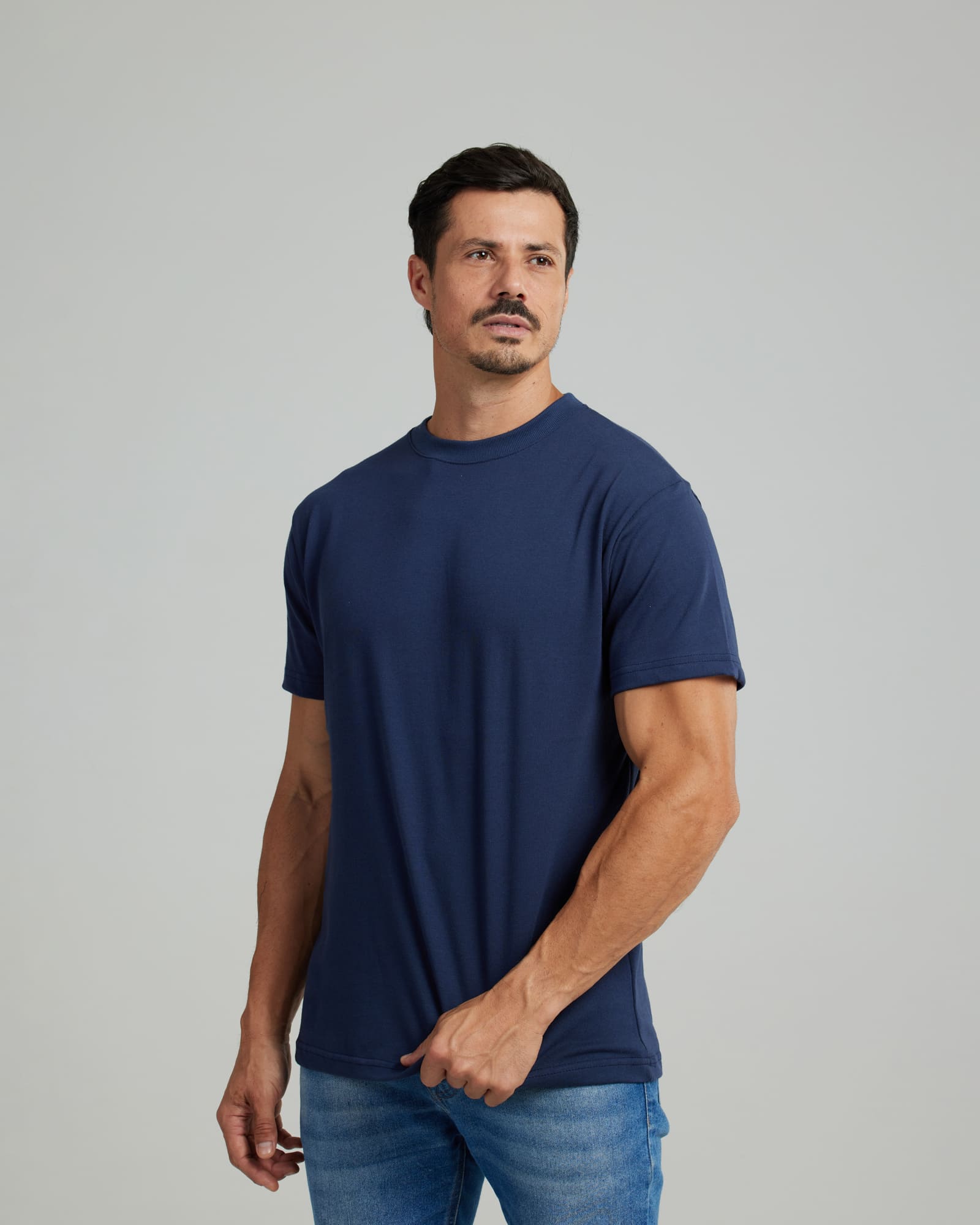 Camiseta Malhão Compact Azul Marinho — Lunfe Têxtil — foto 2
